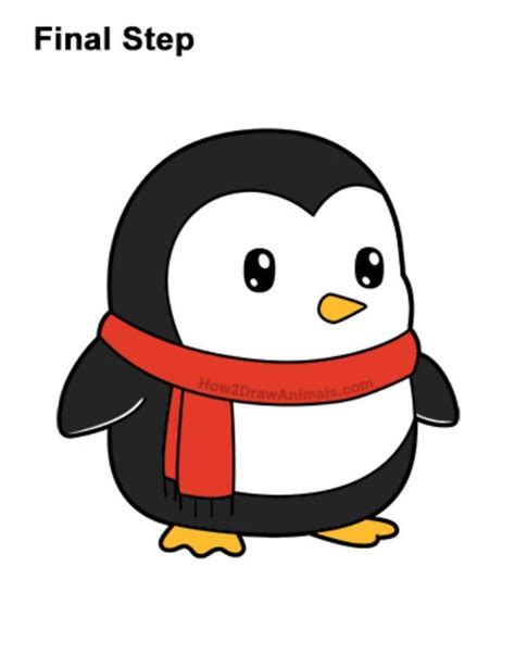 penguin cartoon drawing|cute penguin easy cartoon drawings.